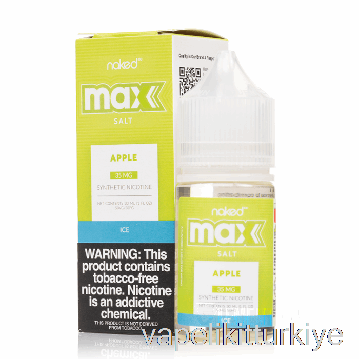 Vape Elektronik Sigara Buz Elma - çıplak Maksimum Tuz - 30ml 35mg